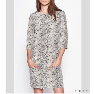 Equipment Aubrey 100% Silk Snake Print Dress with Pockets.‎  Size SP